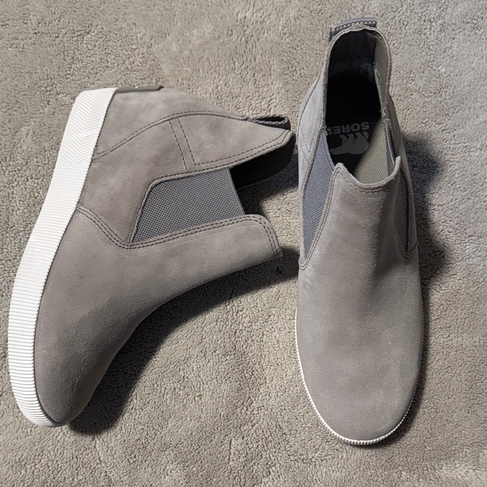 Sorel Gray Women's Slip-On Sneakers